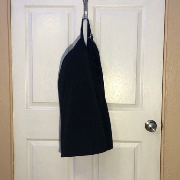 Plus Size Flowy Tank Full Support Black  Size 2X Y - Picture 5 of 9